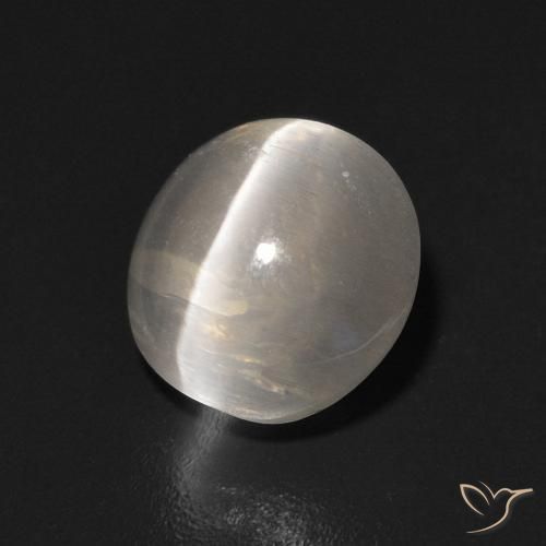9,17 ctw natürlicher Warmweiß Sillimanit-Katzenauge, Oval, Transparent