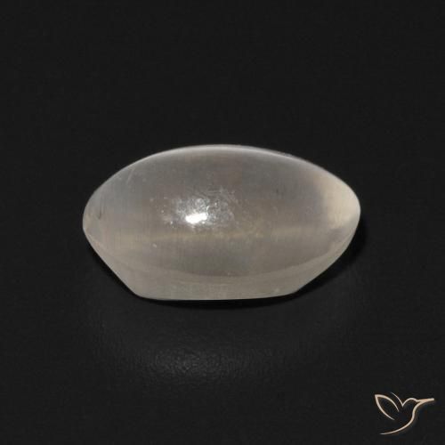 9,17 ctw natürlicher Warmweiß Sillimanit-Katzenauge, Oval, Transparent
