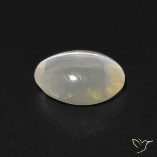 9,17 ctw natürlicher Warmweiß Sillimanit-Katzenauge, Oval, Transparent