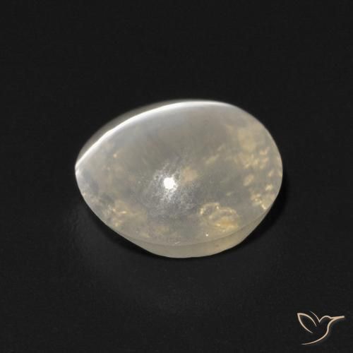 9,17 ctw natürlicher Warmweiß Sillimanit-Katzenauge, Oval, Transparent
