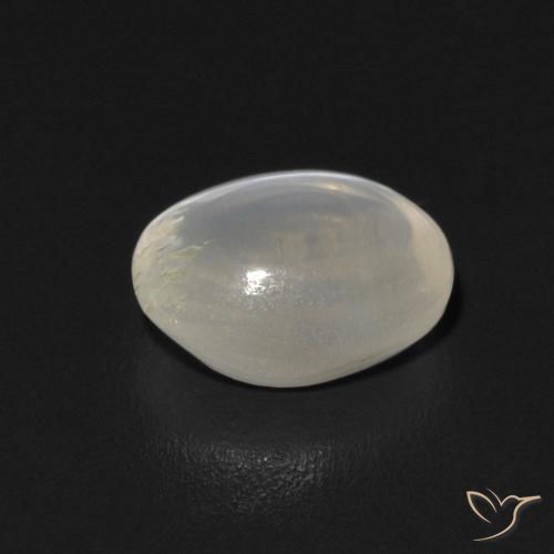 9,17 ctw natürlicher Warmweiß Sillimanit-Katzenauge, Oval, Transparent