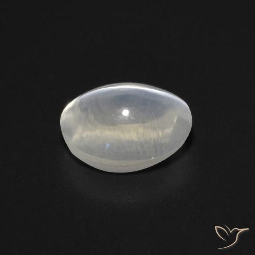 9,17 ctw natürlicher Sehr helles Grau Sillimanit-Katzenauge, Oval, Transparent