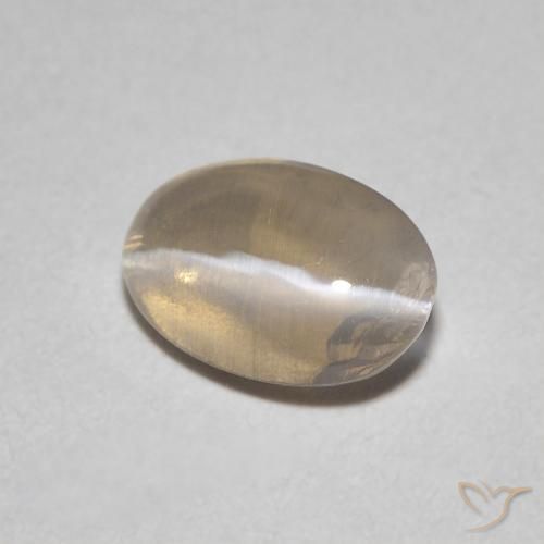 9,17 ctw natürlicher Helles Tortilla-Braun Sillimanit-Katzenauge, Oval, Transparent