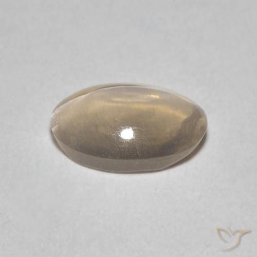 9,17 ctw natürlicher Helles Tortilla-Braun Sillimanit-Katzenauge, Oval, Transparent
