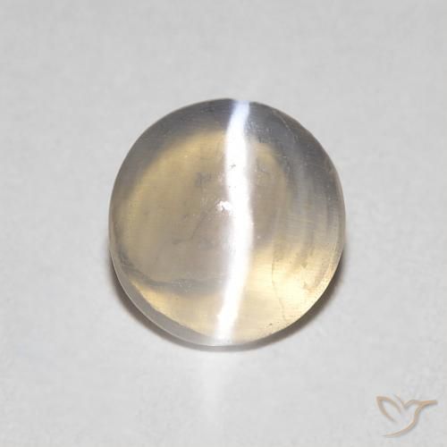 0.79ct Natürlicher Helles Tortilla-Braun Sillimanit-Katzenauge, Oval, Transparent
