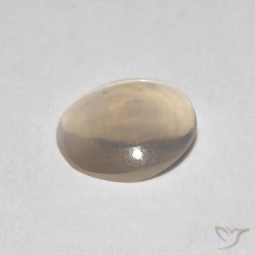 9,17 ctw natürlicher Helles Tortilla-Braun Sillimanit-Katzenauge, Oval, Transparent