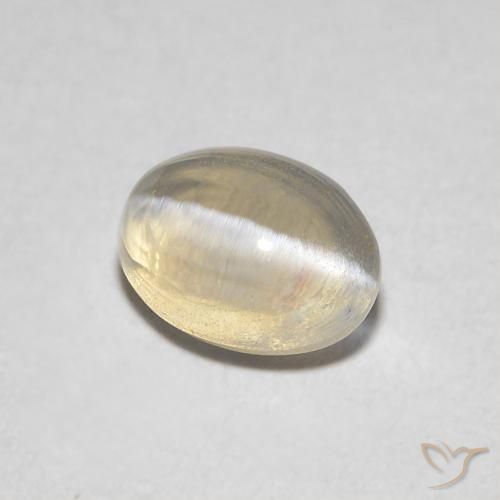 9,17 ctw natürlicher Sehr helles Braun Sillimanit-Katzenauge, Oval, Transparent
