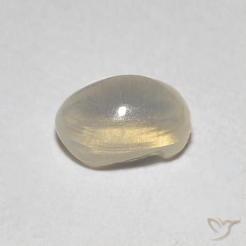 9,17 ctw natürlicher Sehr helles Braun Sillimanit-Katzenauge, Oval, Transparent