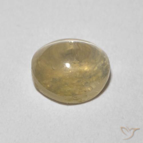 9,17 ctw natürlicher Helles Tortilla-Braun Sillimanit-Katzenauge, Oval, Transparent