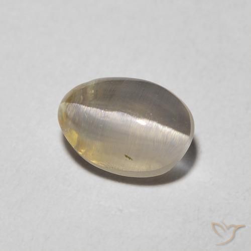 9,17 ctw natürlicher Sehr helles Braun Sillimanit-Katzenauge, Oval, Transparent