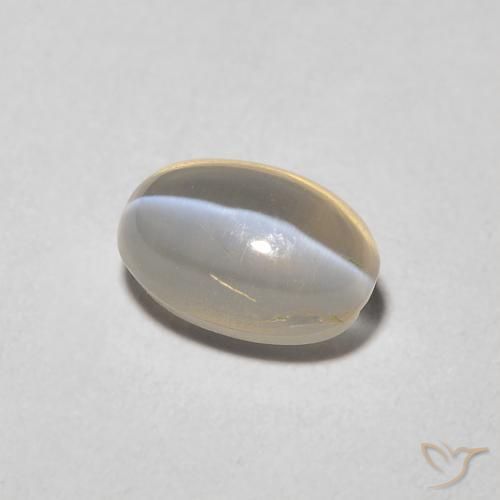 9,17 ctw natürlicher Helles Tortilla-Braun Sillimanit-Katzenauge, Oval, Transparent