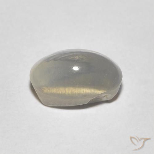 9,17 ctw natürlicher Hellgelbbraun Sillimanit-Katzenauge, Oval, Transparent