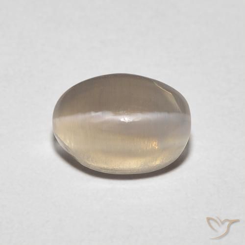 1.23ct Natürlicher Mittel braun Sillimanit-Katzenauge, Oval, Transparent