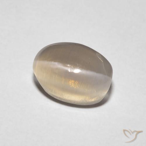 9,17 ctw natürlicher Mittel braun Sillimanit-Katzenauge, Oval, Transparent