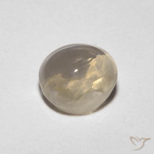 9,17 ctw natürlicher Sehr helles Braun Sillimanit-Katzenauge, Oval, Transparent