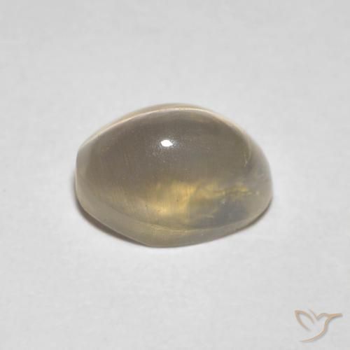 9,17 ctw natürlicher Hellgelbbraun Sillimanit-Katzenauge, Oval, Transparent