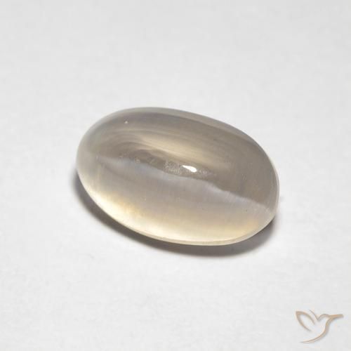 9,17 ctw natürlicher Medium Light-Brown Sillimanit-Katzenauge, Oval, Transparent