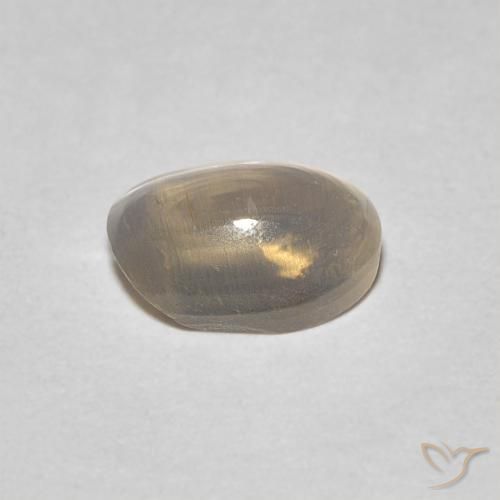 9,17 ctw natürlicher Hellgelbbraun Sillimanit-Katzenauge, Oval, Transparent