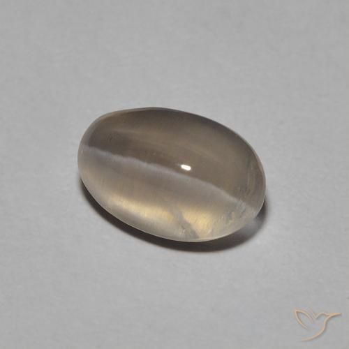 9,17 ctw natürlicher Sehr helles Braun Sillimanit-Katzenauge, Oval, Transparent