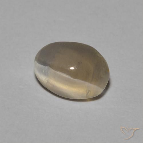9,17 ctw natürlicher Hellgelbbraun Sillimanit-Katzenauge, Oval, Transparent