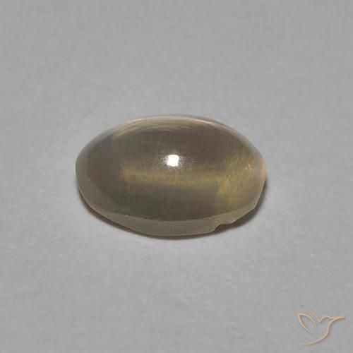 9,17 ctw natürlicher Hellgelbbraun Sillimanit-Katzenauge, Oval, Transparent