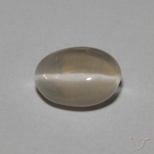 1.05ct Natürlicher Hellgelbbraun Sillimanit-Katzenauge, Oval, Transparent