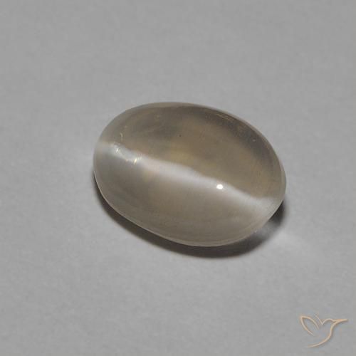 9,17 ctw natürlicher Hellgelbbraun Sillimanit-Katzenauge, Oval, Transparent
