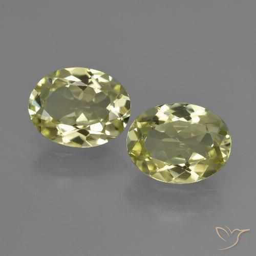 3.31ctw Natürlicher grün-gelb Sillimanit, Oval, VVS