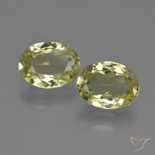 3.15ctw Natürlicher grün-gelb Sillimanit, Oval, VVS-VS