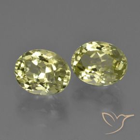 4.57 ct natürliche grün-gelb Sillimanit-Edelsteine, Oval, VVS
