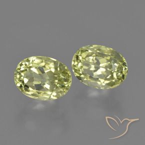 3.65 ct natürliche gelb-grün Sillimanit-Edelsteine, Oval, VVS-VS