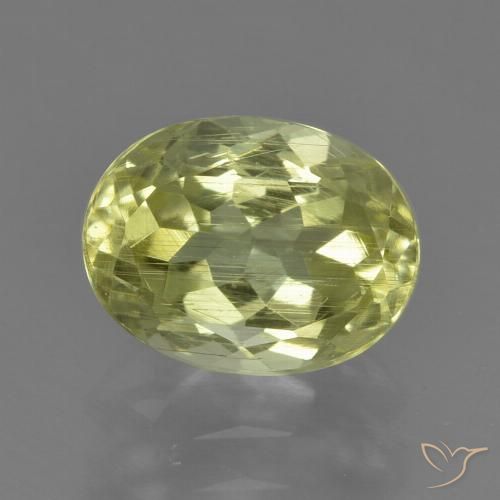 1.98ct Natürlicher grünlich-gelb Sillimanit, Oval, VS