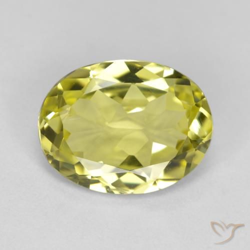 2.35ct Natürlicher hellgelb Sillimanit, Oval, VS