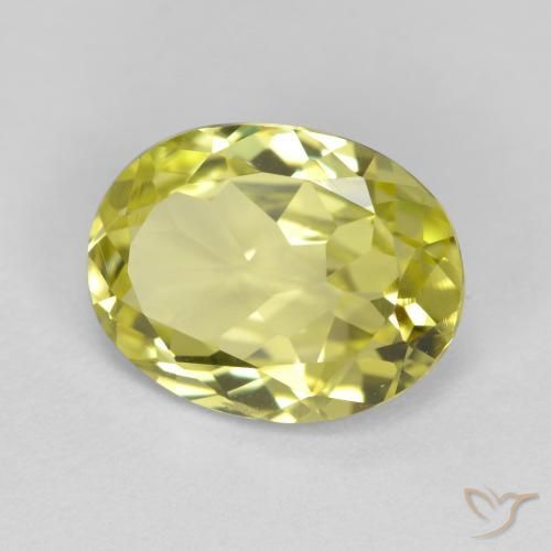 9,17 ctw natürlicher hellgelb Sillimanit, Oval, VS