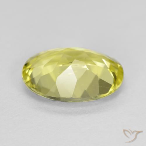 9,17 ctw natürlicher hellgelb Sillimanit, Oval, VS
