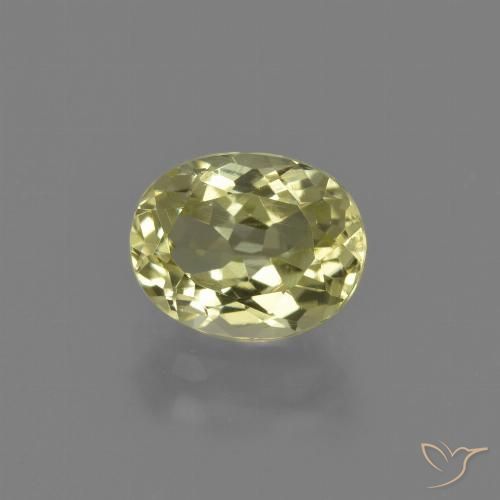 2.08ct Natürlicher Mittelgelb Sillimanit, Oval, VS
