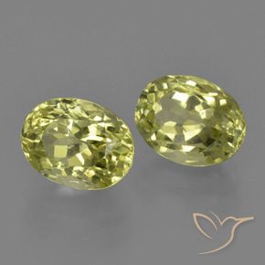 3.33 ct natürliche grünlich-gelb Sillimanit-Edelsteine, Oval Schliff, VVS-VS