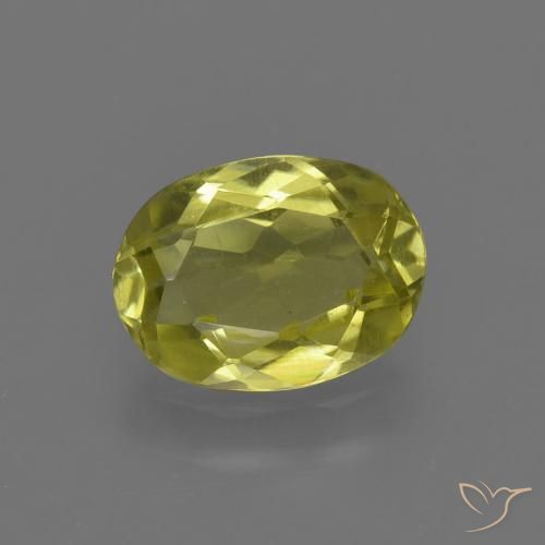 1.13ct Natürlicher Ananas Gelb Sillimanit, Oval, VVS-VS