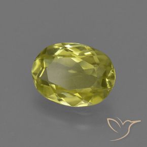 9,17 ctw natürlicher Ananas Gelb Sillimanit, Oval, VVS-VS