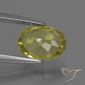 9,17 ctw natürlicher Ananas Gelb Sillimanit, Oval, VVS-VS