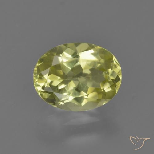 1.24ct Natürlicher Mittelgelb Sillimanit, Oval, VS