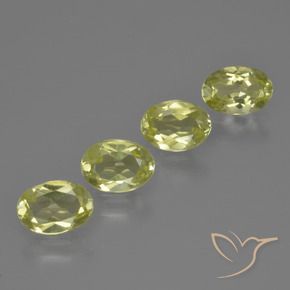 3.03 ct natürliche grünlich-gelb Sillimanit-Edelsteine, Oval, VVS-VS