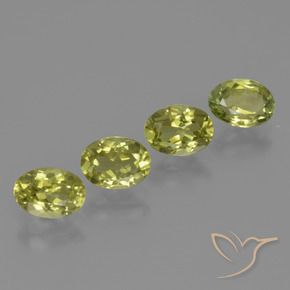 3.35 ct natürliche grün-gelb Sillimanit-Edelsteine, Oval, VS