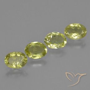2.94 ct natürliche grün-gelb Sillimanit-Edelsteine, Oval, VVS-VS