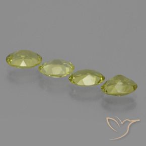 2.94 ct natürliche grün-gelb Sillimanit-Edelsteine, Oval, VVS-VS