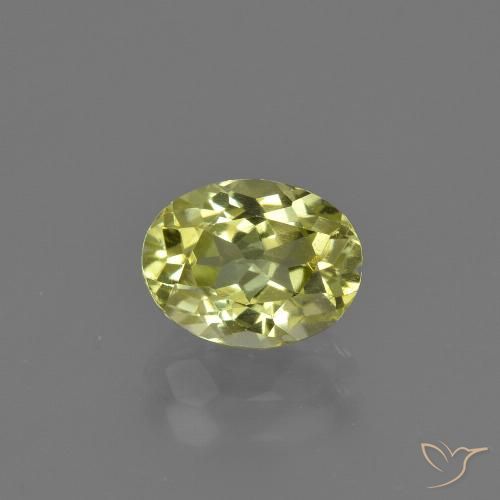 1.58ct Natürlicher grün-gelb Sillimanit, Oval, VS