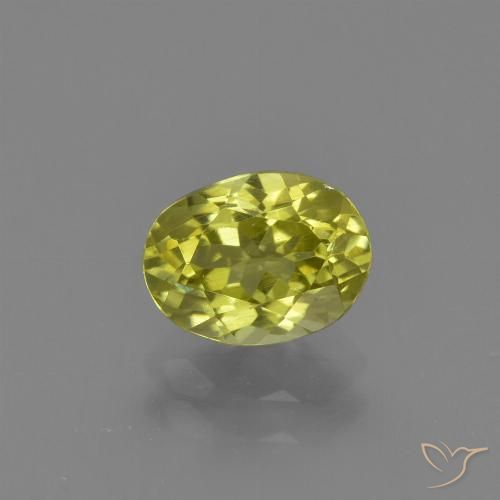 1.37ct Natürlicher Mittelgelb Sillimanit, Oval, VS