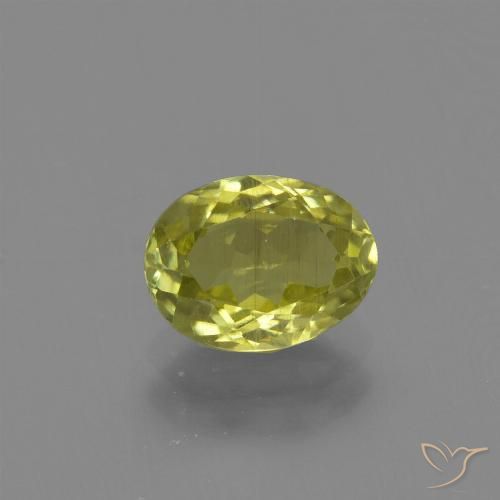 1.33ct Natürlicher Mittelgelb Sillimanit, Oval, VS