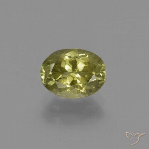1.61ct Natürlicher Mittelgelb Sillimanit, Oval, VS