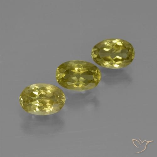 2.78ctw Natürlicher Ananas Gelb Sillimanit, Oval, VS